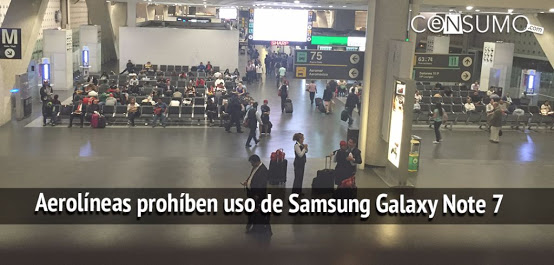 Aerolíneas prohíben uso de Samsung Galaxy Note 7